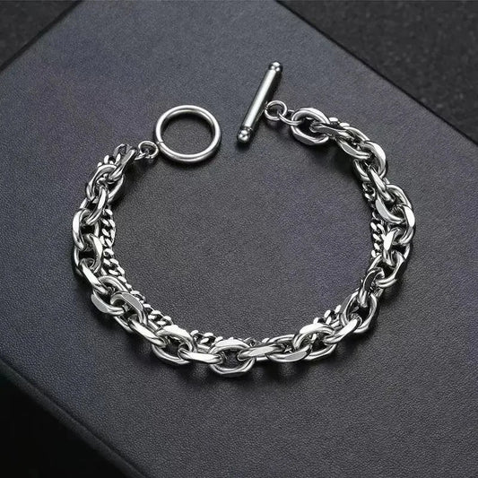 Stainless Steel Cuban Chain Bracelet