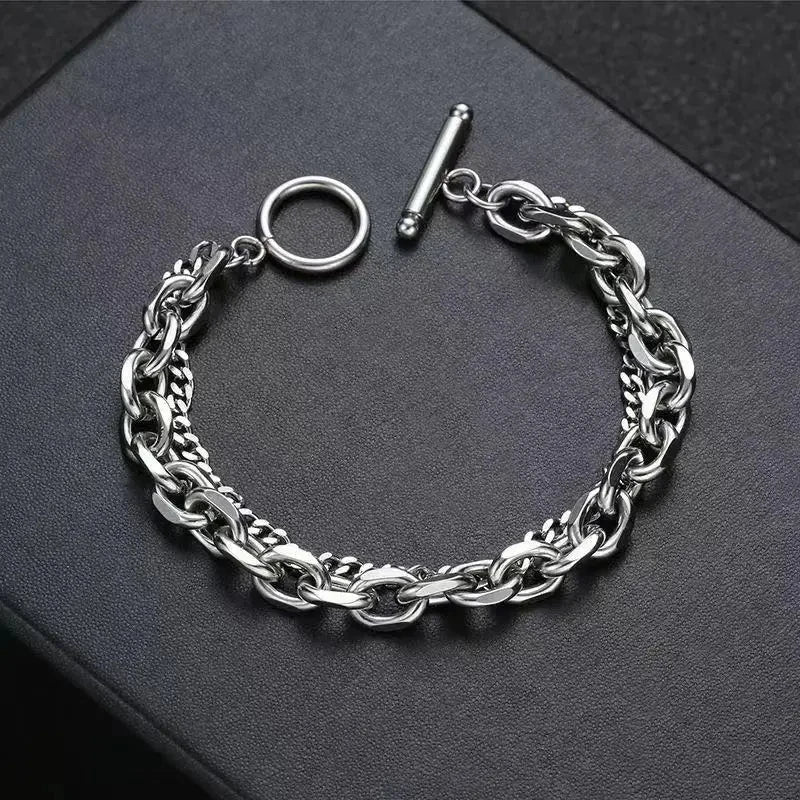 Stainless Steel Cuban Chain Bracelet