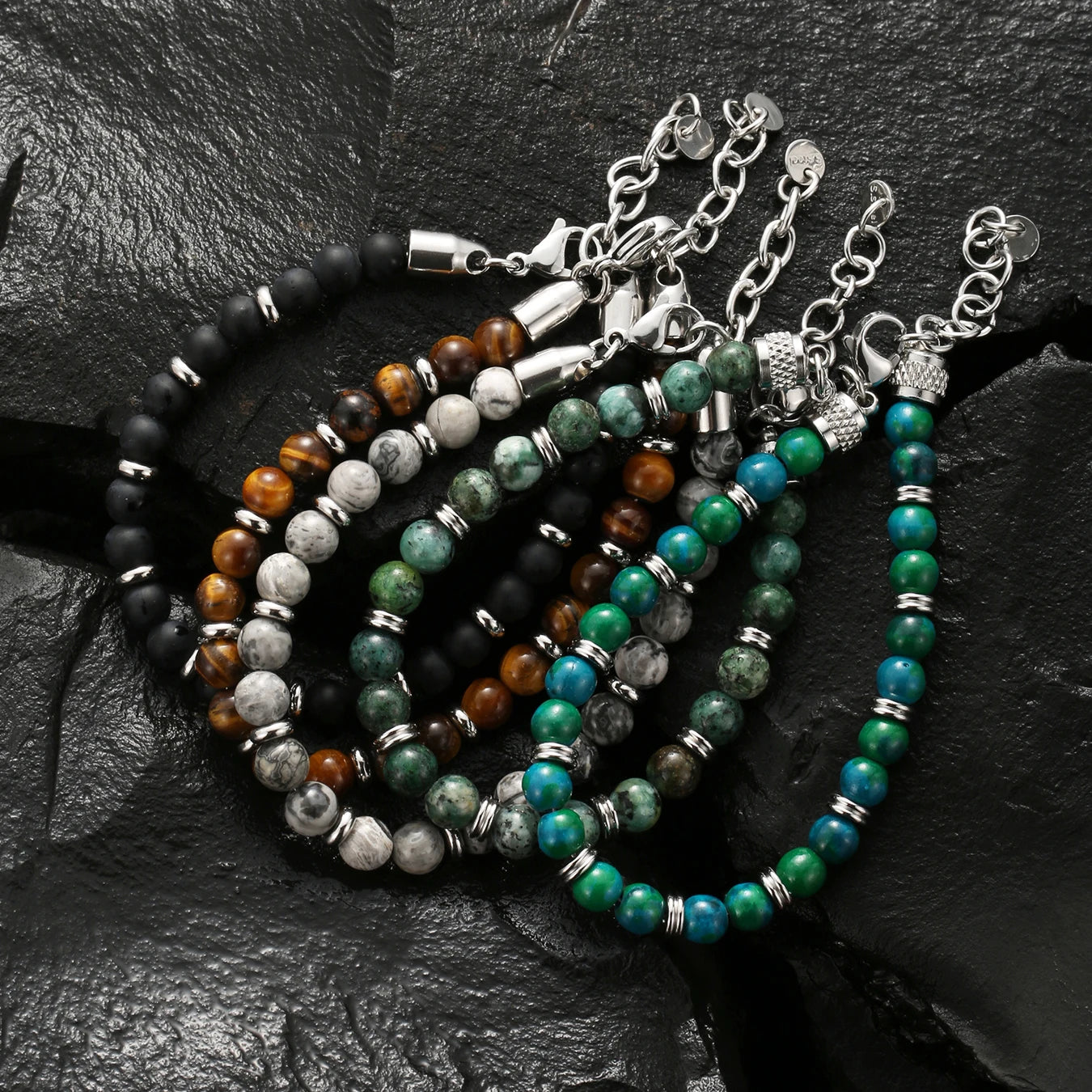 Pulsars Hombre Natural Stone Man Beaded