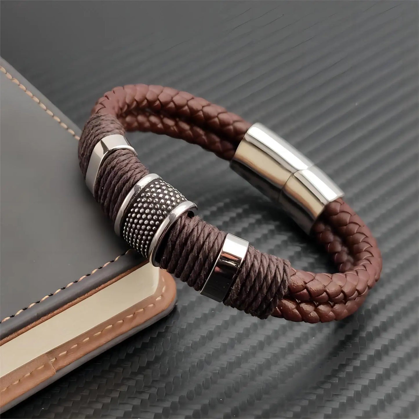 Vintage Multilayer Brown Genuine Leather Bracelet