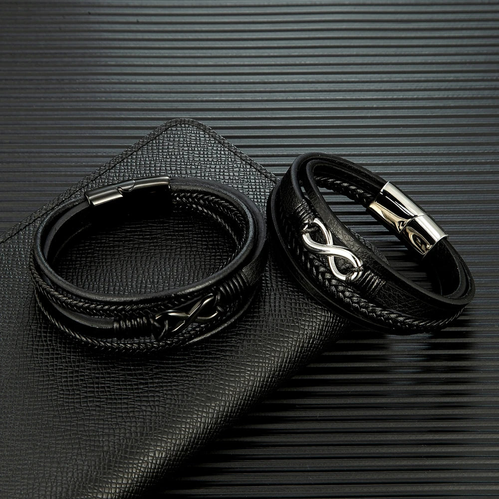 MKENDN Classic Men Infinity Bracelet