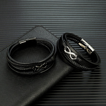 MKENDN Classic Men Infinity Bracelet