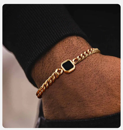 Midnight Executive Onyx Cuban Link Chain