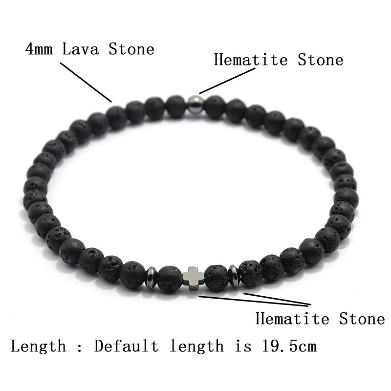 Simple Cross Beaded Bracelet