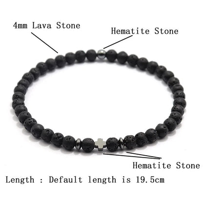 Simple Cross Beaded Bracelet