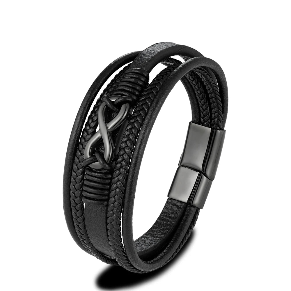 MKENDN Classic Men Infinity Bracelet