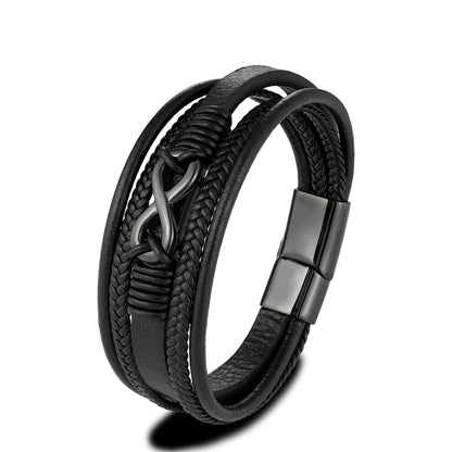 MKENDN Classic Men Infinity Bracelet
