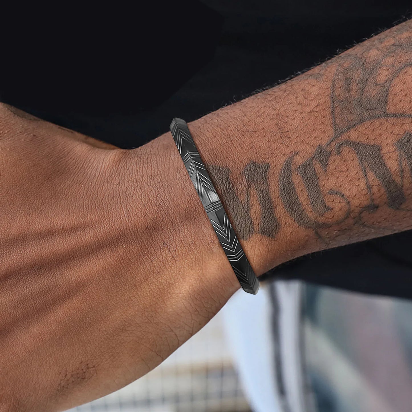 Men's Viking Tribal Arrow Cuff Classic Norse Bracelet