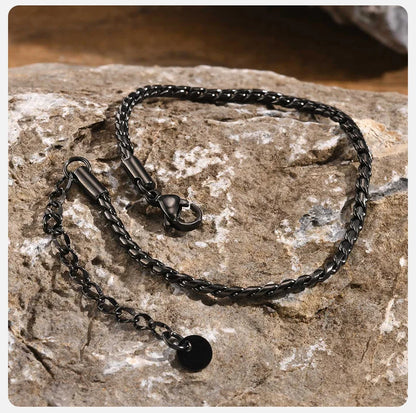 Vnox Slim 2.5mm Snake Links Bracelets for Men Teens Boys,Adjustable Stainless Steel Twisted Chain Bracelets,Simple Metal Jewelry