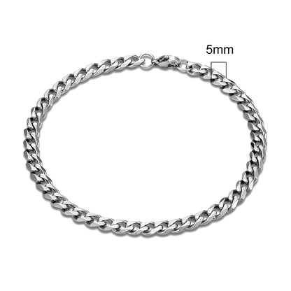 Locomotive Men Punk Rock Stainless Bracelet
