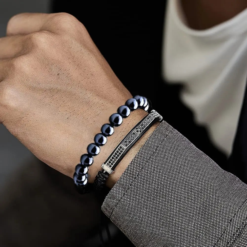 Lava Rock Beaded Bracelets