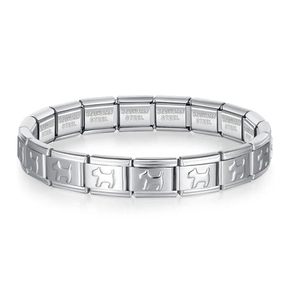 Jewelry DIY 9mm Width Itanlian Elastic Charm Bracelet