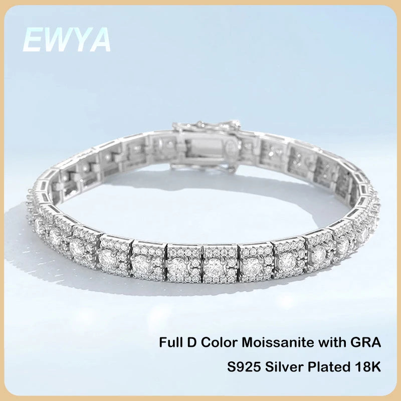 EWYA Luxury Certified Full Diamond Bracelet