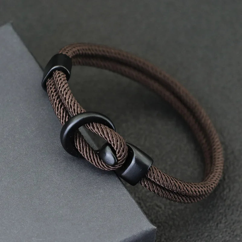 Rope Bracelet Men Double Layerg Braclet