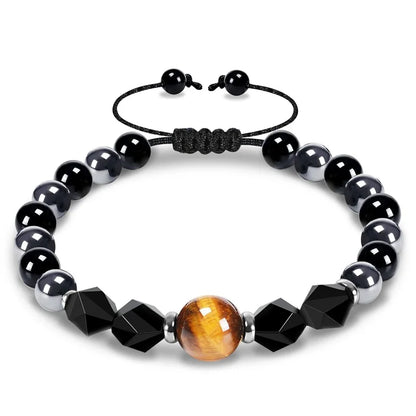 Triple Protection 8mm Beads Bracelet