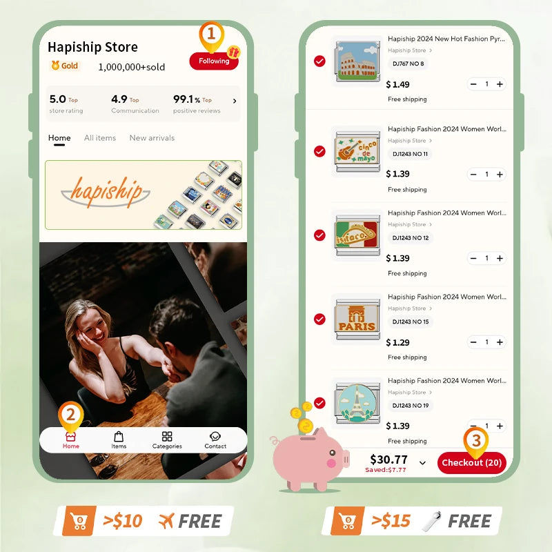 Jewelry DIY 9mm Width Itanlian Elastic Charm Bracelet