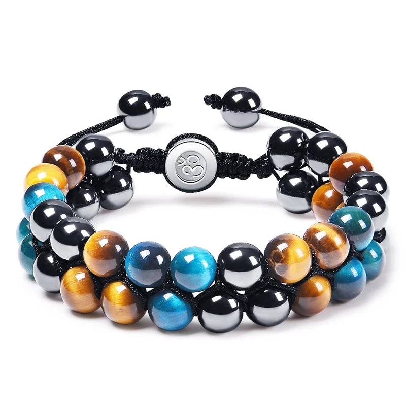 Triple Protection 8mm Beads Bracelet