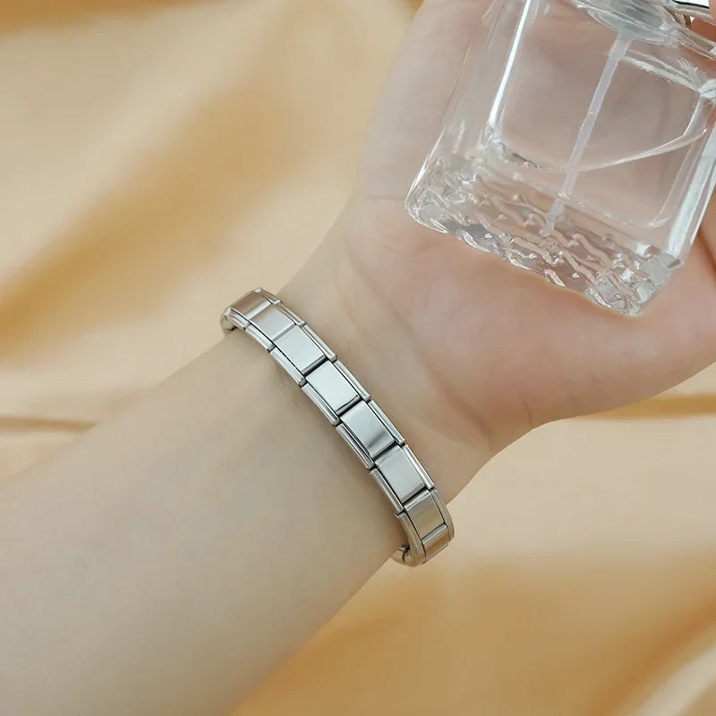 Jewelry DIY 9mm Width Itanlian Elastic Charm Bracelet