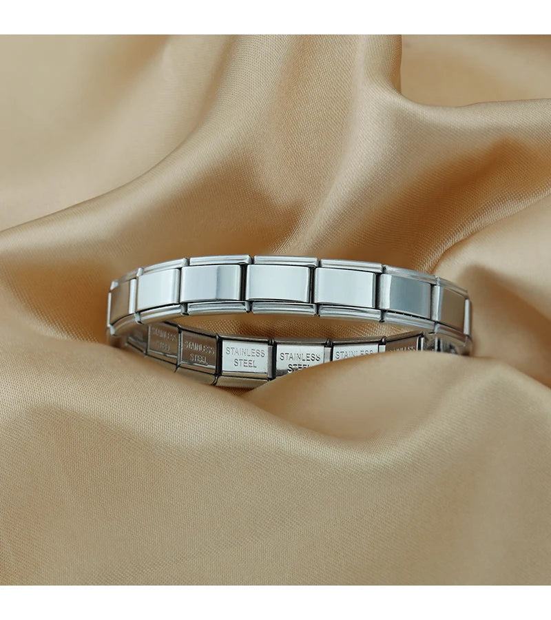 Jewelry DIY 9mm Width Itanlian Elastic Charm Bracelet