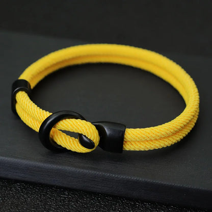 Easy-Hook Zinc Alloy Rope Bracelet
