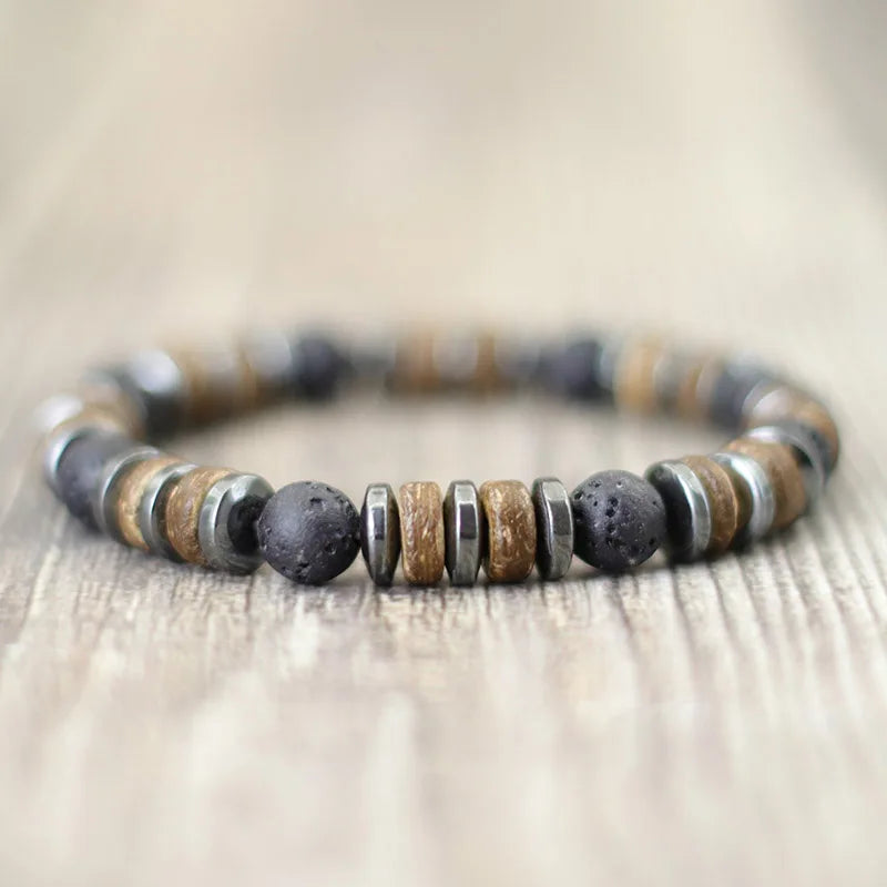 New Vintage Stone Natural Men Bracelet