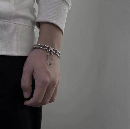 Kpop Stainless Steel Metal Chains Bracelets