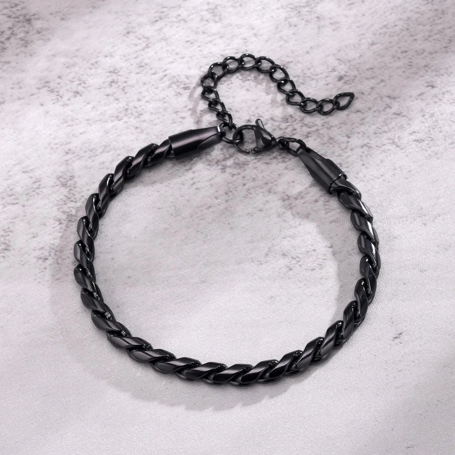 Punk Men Snake Link Chain Bracelets