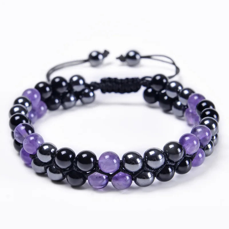 Triple Protection 8mm Beads Bracelet