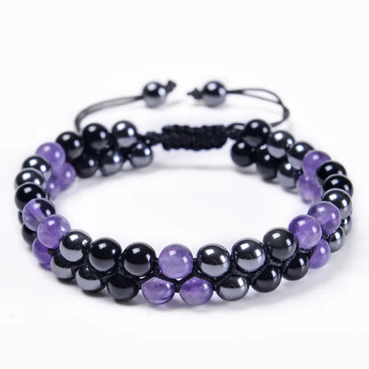 Triple Protection 8mm Beads Bracelet