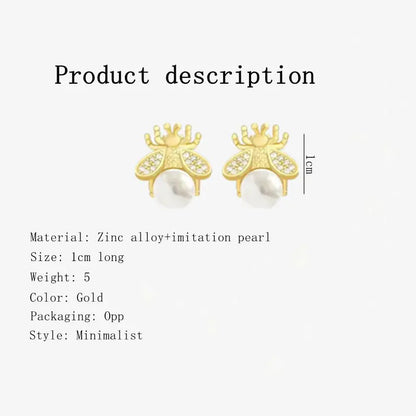 2024 New minimalist and stylish small pearl earrings