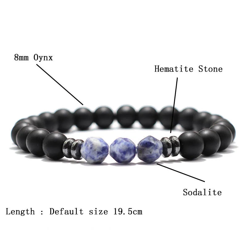 Black Onyx Stone Braclete