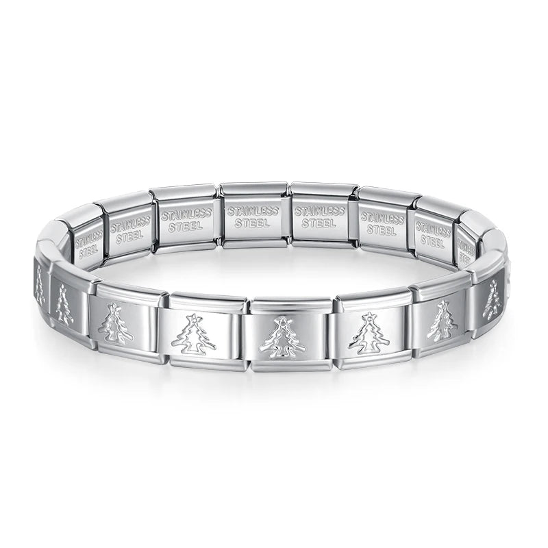 Jewelry DIY 9mm Width Itanlian Elastic Charm Bracelet