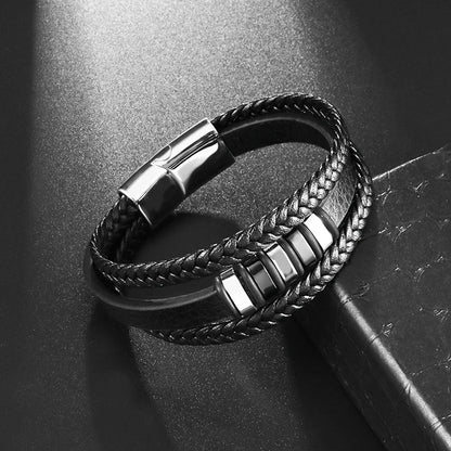 Stainless Steel Cuban Bracelet Classic Casual Jewelry for Men Fashion Charm Gift for Boyfriend