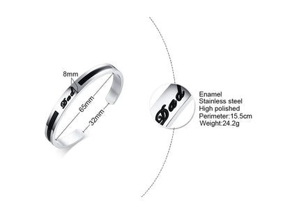 Men Bangle, Enemal Bangle Mens, Viking Logo Cuff Bracelet For Gentleman ,Stainless Steel Minimalist Bracelets