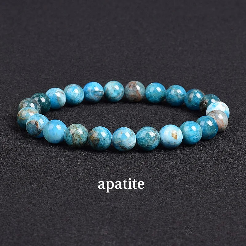 Genuine Natural Stone Apatite Lapi  Bracelet