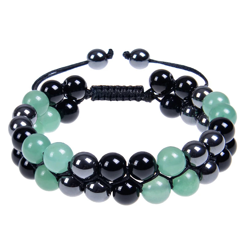 Triple Protection 8mm Beads Bracelet