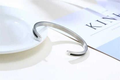 Men Bangle, Enemal Bangle Mens, Viking Logo Cuff Bracelet For Gentleman ,Stainless Steel Minimalist Bracelets