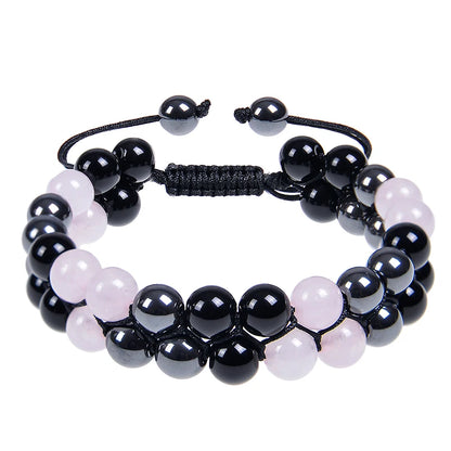 Triple Protection 8mm Beads Bracelet