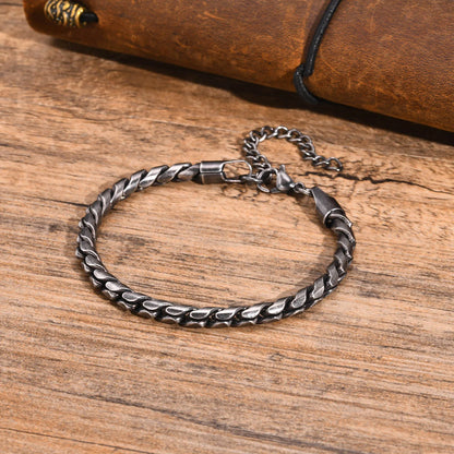 Punk Men Snake Link Chain Bracelets