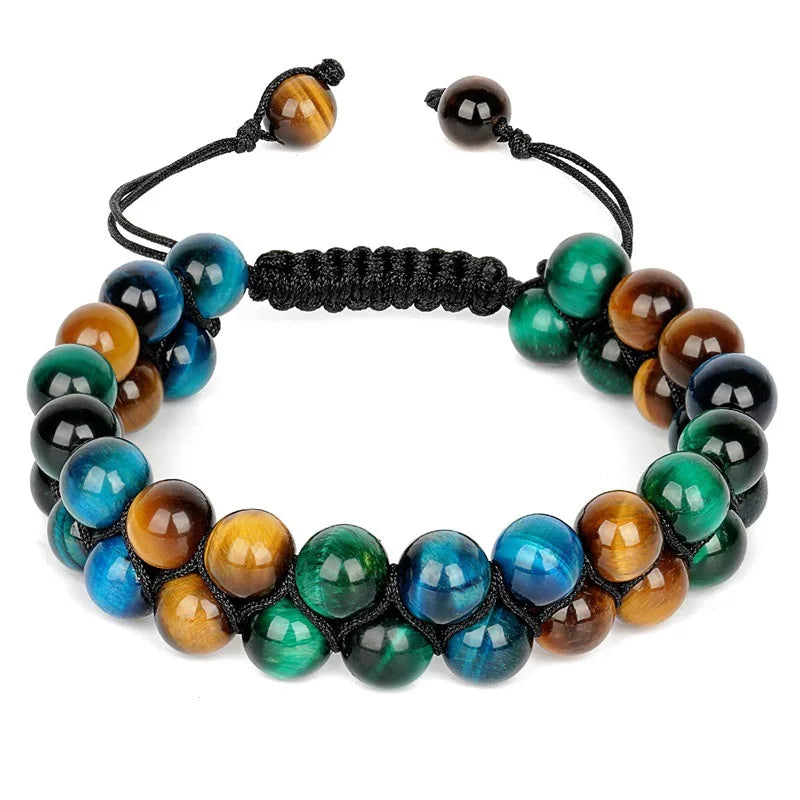 Triple Protection 8mm Beads Bracelet