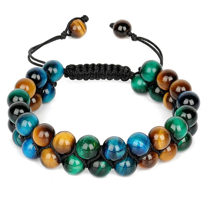 Triple Protection 8mm Beads Bracelet