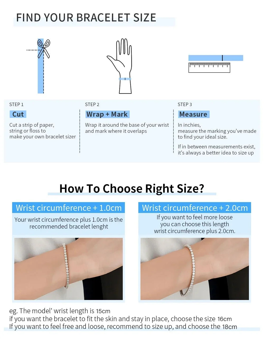 EWYA Luxury Certified Full Diamond Bracelet