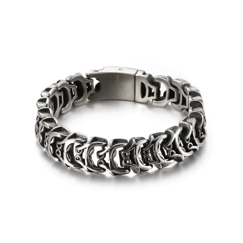 Punk Skull Titanium Steel Men's Bracelet