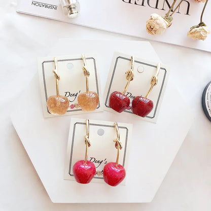 Cherry Drop Earrings for Women