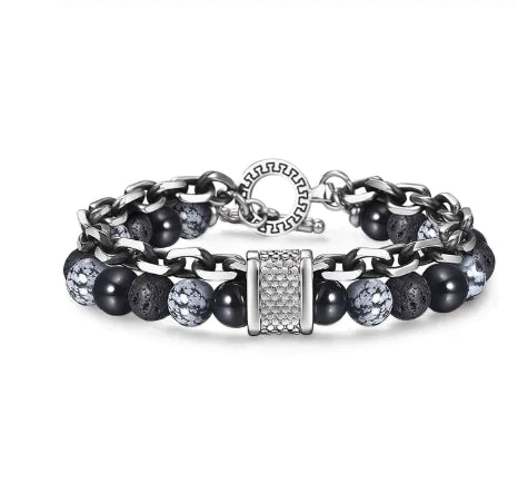 Ladies' Chic Beaded Link Chain Bracelet Series