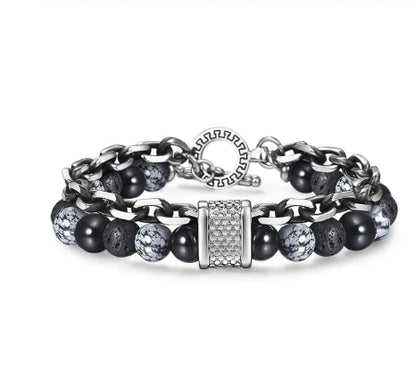 Ladies' Chic Beaded Link Chain Bracelet Series
