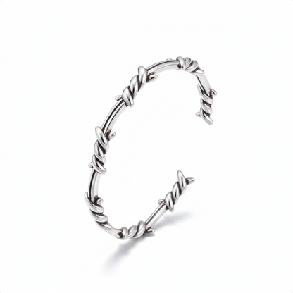 Twisted Rebellion Metal Cuff Bracelet For Men