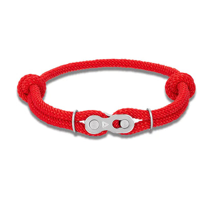 Adjustable Nautical Rope Men's Velcro Bike Bracelet