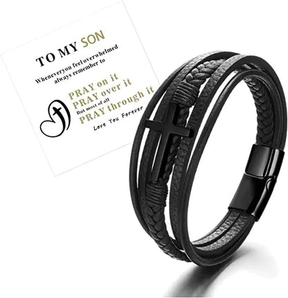 Handmade Multi-layer Braided Leather Men's Bracelet