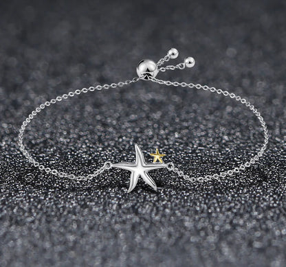 Starfish Link Chain Women's Bracelet